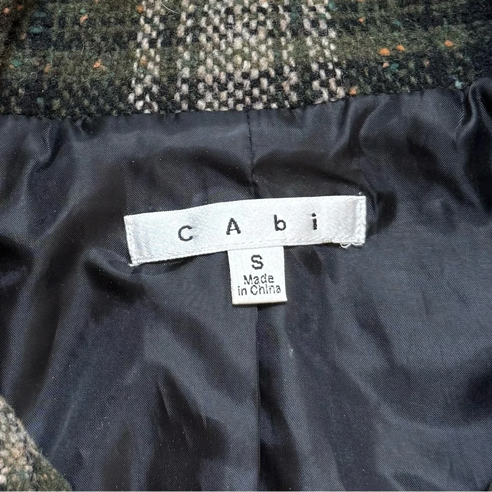 Cabi Wool Vest Patchwork Plaid Pattern Boho Indie Neutral S Small